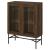 Bonilla 2-door Wood Veneer Accent Cabinet with Glass Shelves