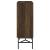 Bonilla 2-door Wood Veneer Accent Cabinet with Glass Shelves