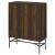 Bonilla 2-door Wood Veneer Accent Cabinet with Glass Shelves