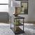 Modern View Rectangular MDF/Metal Tiered End Table