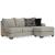 Megginson 2-Piece Polyester Sectional w/RAF Sofa Chaise