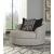 Megginson Polyester Oversized Round Swivel Chair