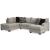 Megginson 2-Piece Polyester Sectional w/RAF Sofa Chaise