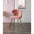 Rizgek Fabric/Metal Counter Chair