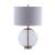 Kenny Drum Shade Table Lamp w/Glass Base