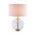Kenny Drum Shade Table Lamp w/Glass Base