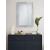 Cecily Rectangular Leaves Frame Wall Mirror with Faux Crystal
