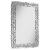 Cecily Rectangular Leaves Frame Wall Mirror with Faux Crystal