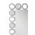 Aghes Rectangular Wall Mirror with LED Lighting