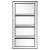 Oriel 3-Shelf Rectangle Wall Mirror