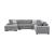 Raife U-Shaped Chenille 4-Piece Sectional