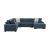 Raife U-Shaped Chenille 4-Piece Sectional with Right Chaise
