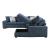 Raife U-Shaped Chenille 4-Piece Sectional with Right Chaise