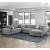 Raife U-Shaped Chenille 4-Piece Sectional