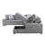 Raife U-Shaped Chenille 4-Piece Sectional with Right Chaise