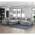 Raife U-Shaped Chenille 4-Piece Sectional