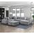 Raife Square Chenille Storage Ottoman