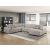 Raife U-Shaped Chenille 4-Piece Sectional