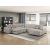 Raife U-Shaped Chenille 4-Piece Sectional