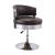 Brancaster 96268 Top Grain Leather Swivel Bar Chair