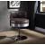 Brancaster 96268 Top Grain Leather Swivel Bar Chair