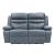Hancock Leather Power Double Reclining Loveseat