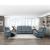 Hancock Leather Power Double Reclining Living Room Set