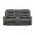 Oberon Microfiber Double Reclining Living Room Set