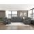Oberon Microfiber Double Reclining Living Room Set