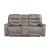Oberon Microfiber Double Reclining Loveseat with Center Console