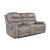 Oberon Microfiber Double Reclining Loveseat with Center Console