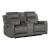 Muncie Microfiber Double Reclining Loveseat with Center Console