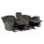 Laurelton Microfiber Double Glider Reclining Loveseat