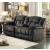 Laurelton Microfiber Double Glider Reclining Loveseat