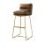 Alsey Top Grain Leather Bar Chair
