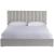Decker Wall Fabric Platform Bed, King Size