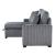 Rhett Corduroy 3‑Piece Reversible Sectional Sofa Chaise with Pull‑Out Bed & Hidden Storage