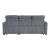 Rhett Corduroy 3‑Piece Reversible Sectional Sofa Chaise with Pull‑Out Bed & Hidden Storage