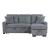Rhett Corduroy 3‑Piece Reversible Sectional Sofa Chaise with Pull‑Out Bed & Hidden Storage