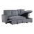 Rhett Corduroy 3‑Piece Reversible Sectional Sofa Chaise with Pull‑Out Bed & Hidden Storage