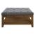 Aizen Fabric/Wood Ottoman