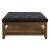 Aizen Fabric/Wood Ottoman