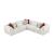 Franz L-Shaped Chenille 5‑Piece Modular Sectional