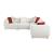 Franz L-Shaped Chenille 5‑Piece Modular Sectional