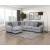 Kieran U-Shaped Chenille 2-Piece Reversible Sectional
