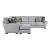 Kieran U-Shaped Chenille 2-Piece Reversible Sectional