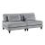 Robstown L-Shaped Corduroy 4‑Piece Modular Sectional