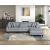 Robstown U-Shaped Corduroy 6‑Piece Modular Sectional with Ottomans