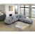 Robstown L-Shaped Corduroy 4‑Piece Modular Sectional