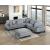 Robstown L-Shaped Corduroy 4‑Piece Modular Sectional